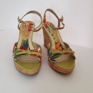 Bandilino Floral Wedge Heels
